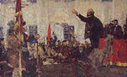 弗拉基米尔·特拉菲莫维奇·斯克列雅夫 1959年作 宣布苏维埃成立